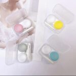 حافظة عدسات مع ملقط